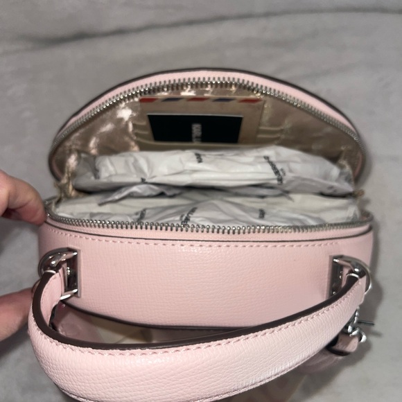 NWT Karl Lagerfeld Paris Maybelle Pink Crossbody Bag with Floral Design - Picture 8 of 11
